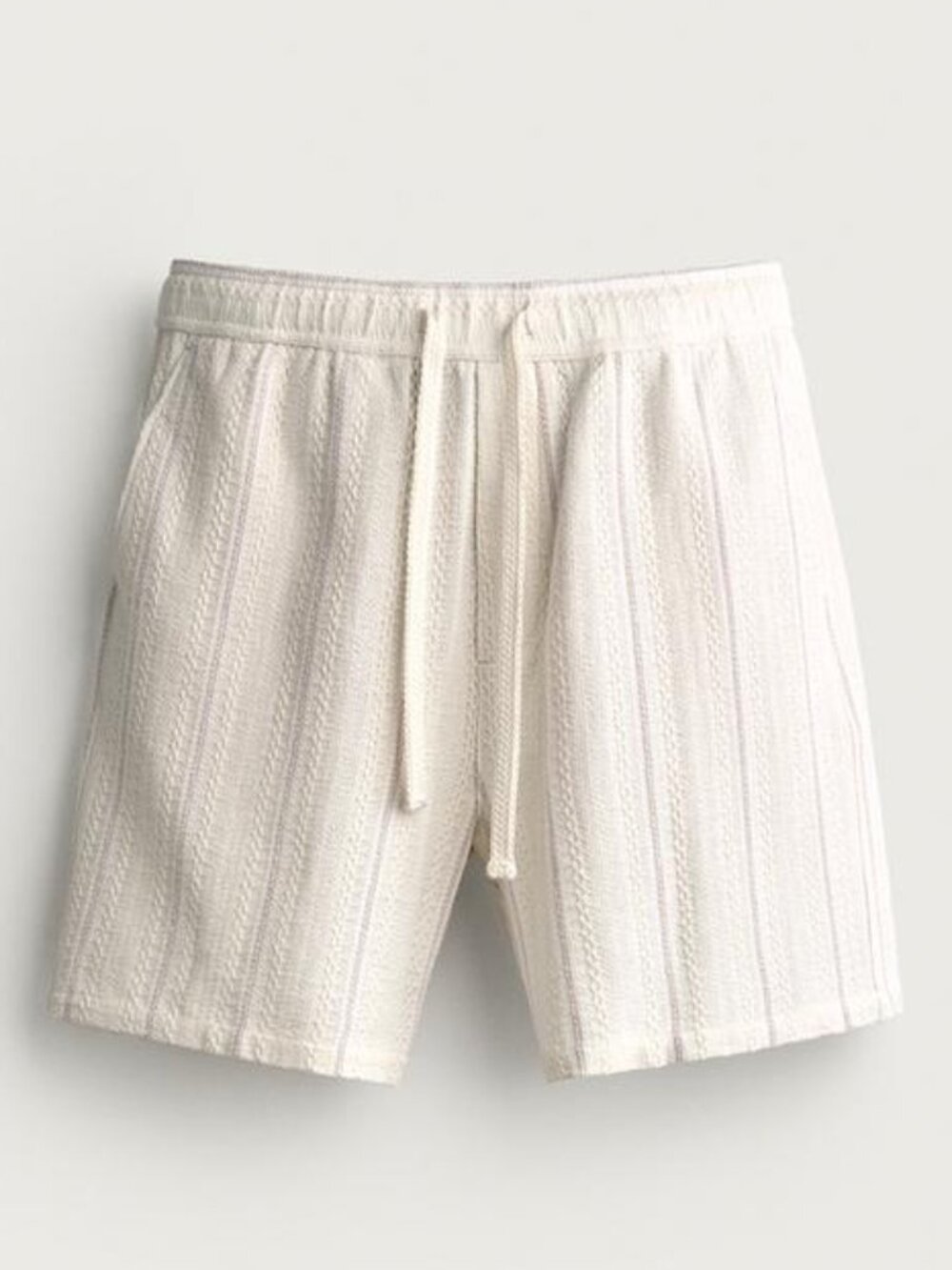 ZARA GEOMETRIC JACQUARD SHORTS